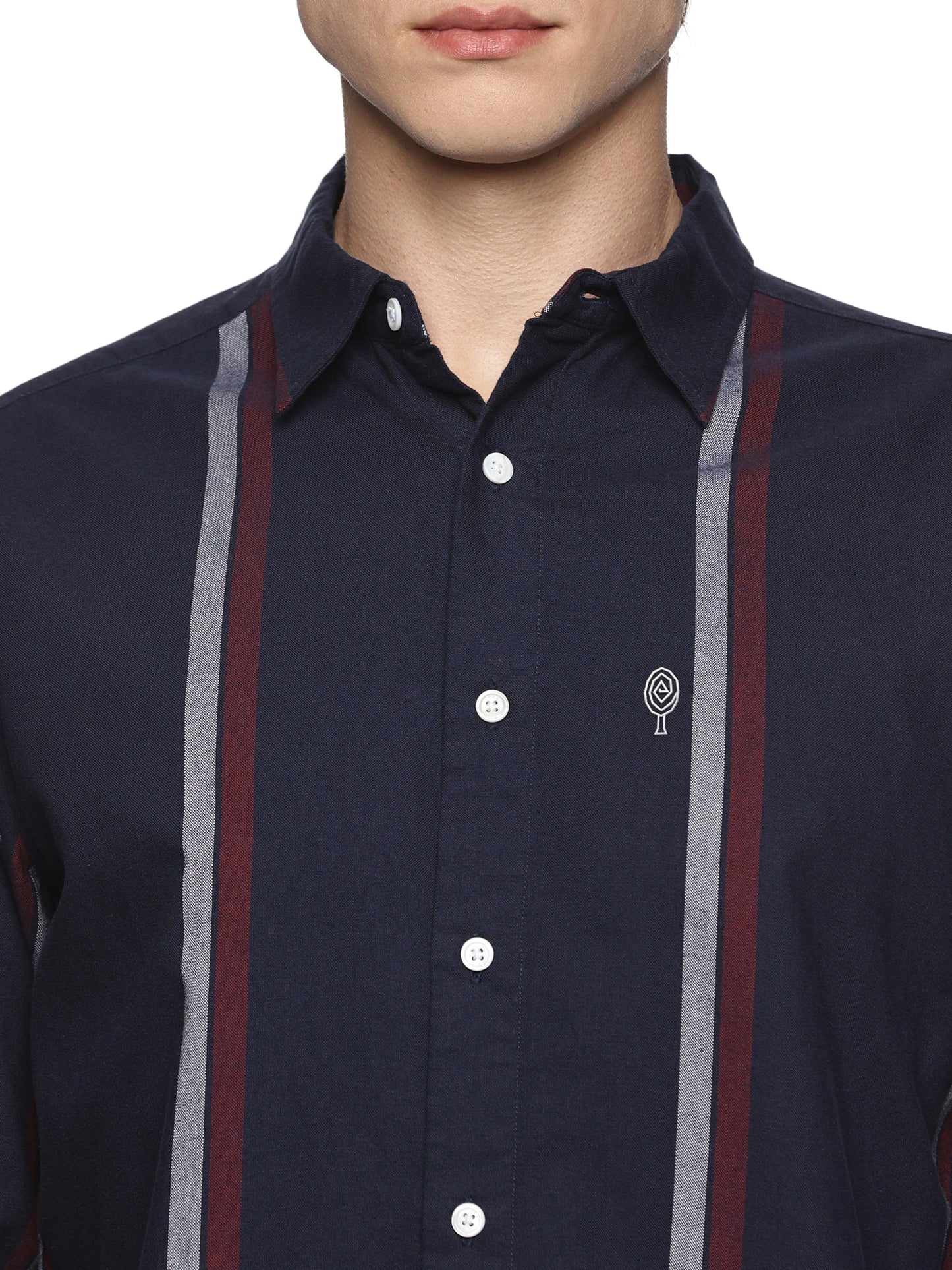 Navy Stripe Oxford Luxe Shirt