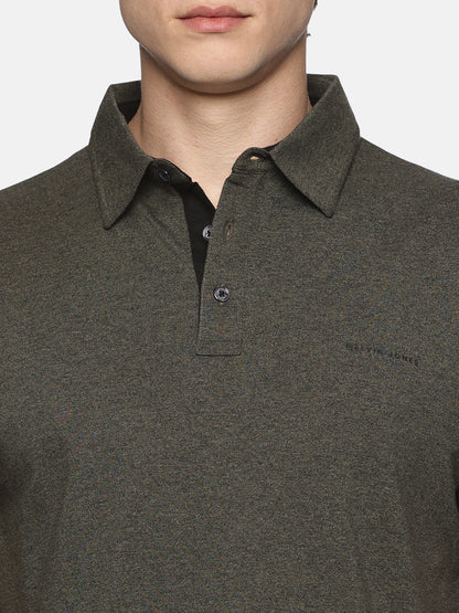 Olive Pima Cotton Polo T-Shirt