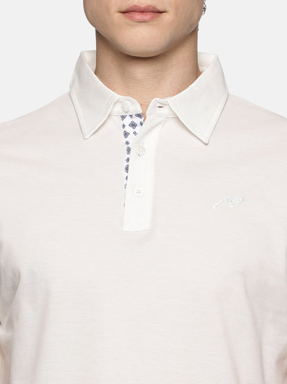 White Pima Cotton Polo T-Shirt