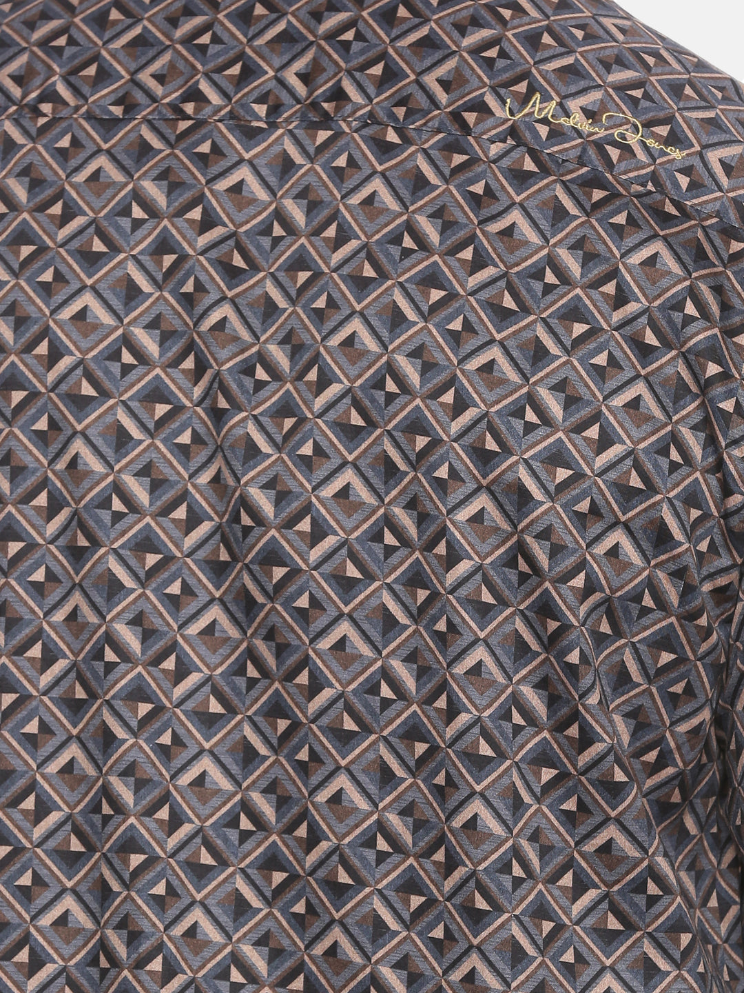 Grey Geo Print Luxe Collection Shirt