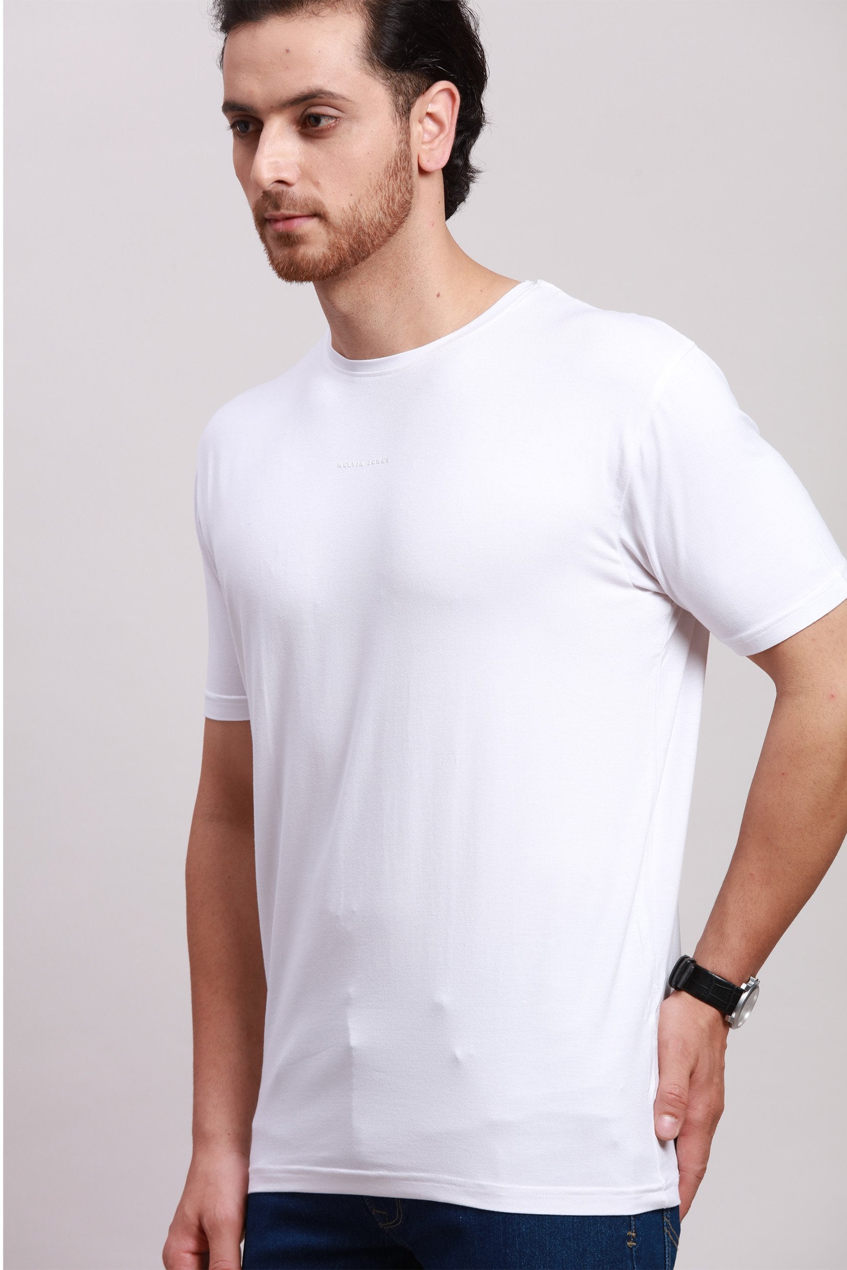 White Premium Bamboo T shirt