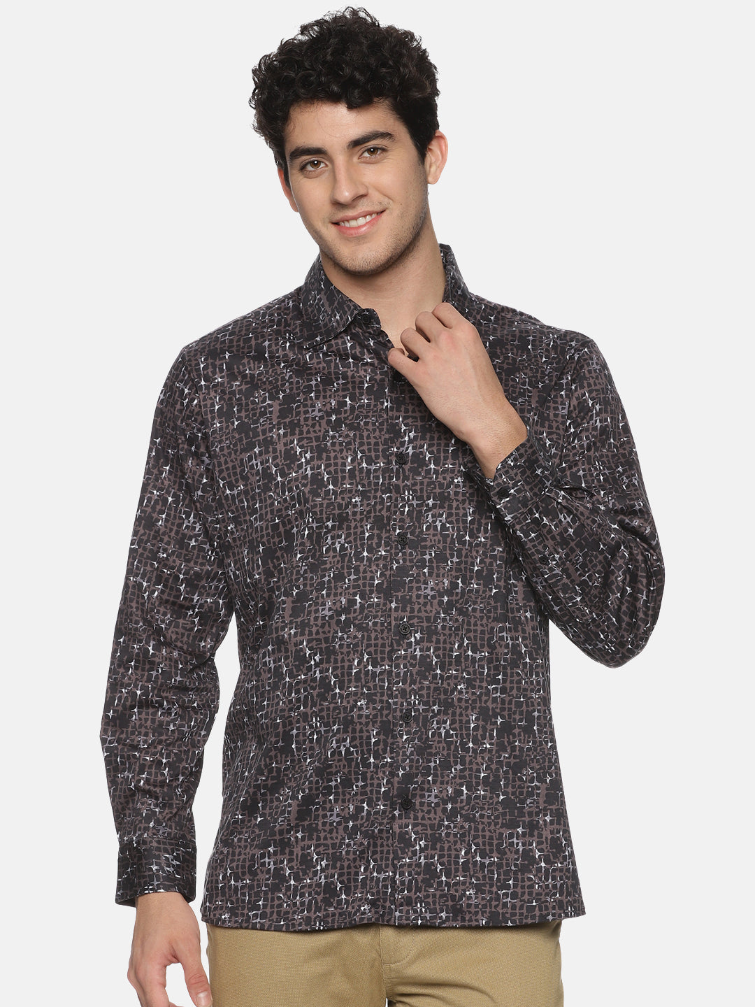 Premium Black Marble Print Shirt