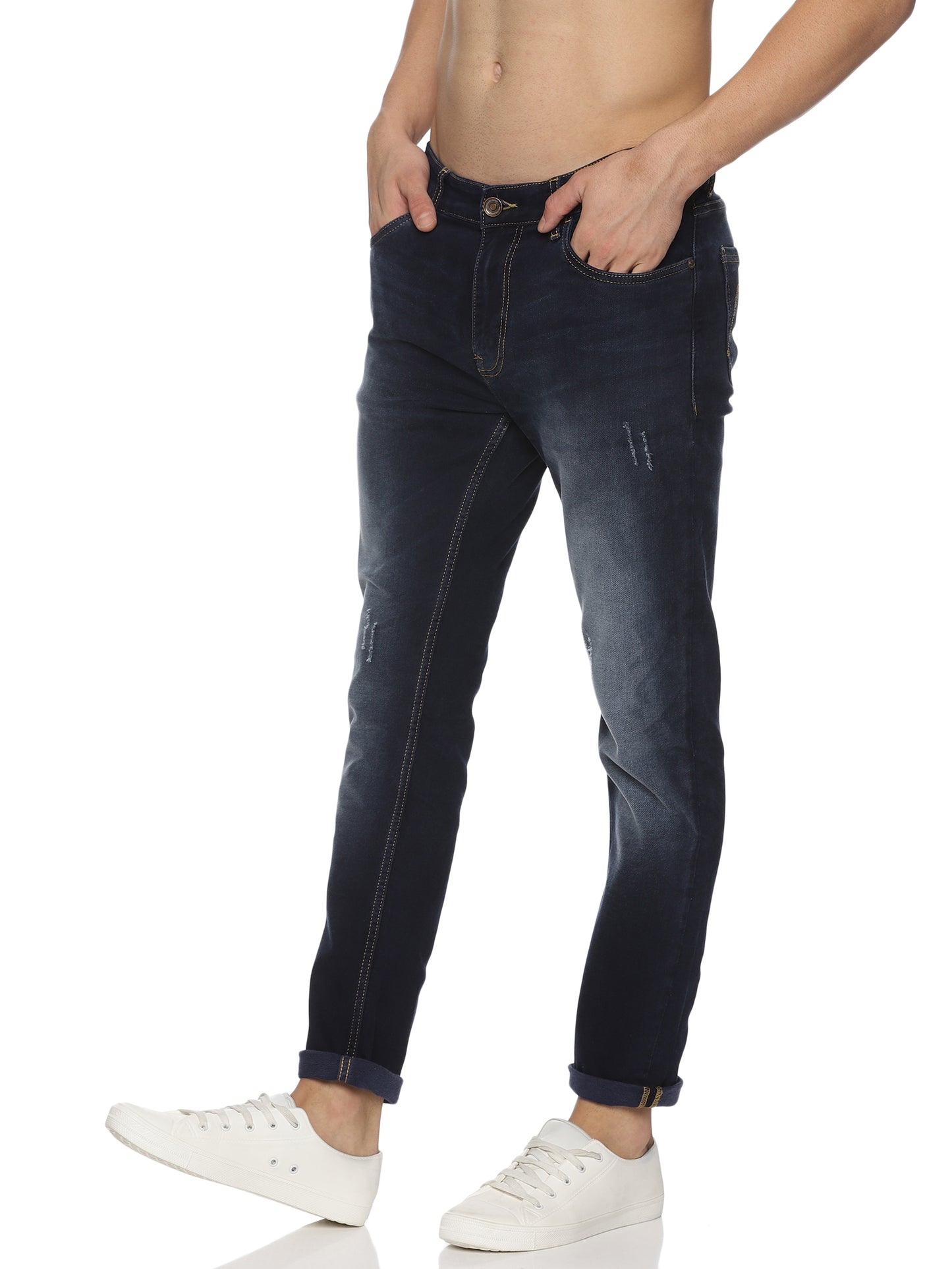 Premium Navy Denim Pant