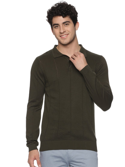 Olive Polo Full Sleeve