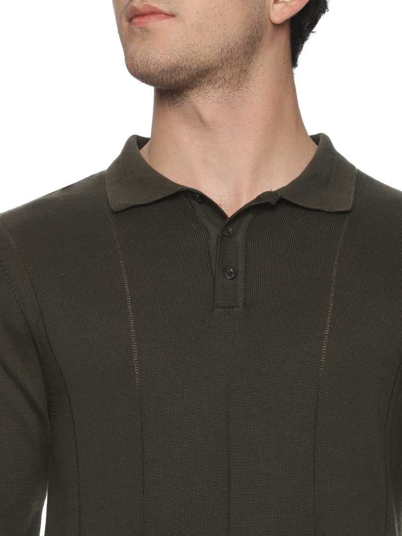 Olive Polo Full Sleeve