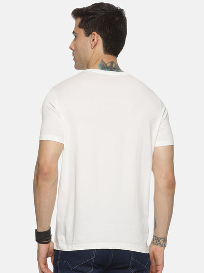 Pearl-White Cotton T-Shirt