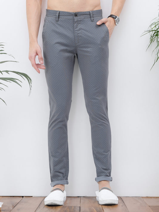 Premium Dk Grey Print Trouser