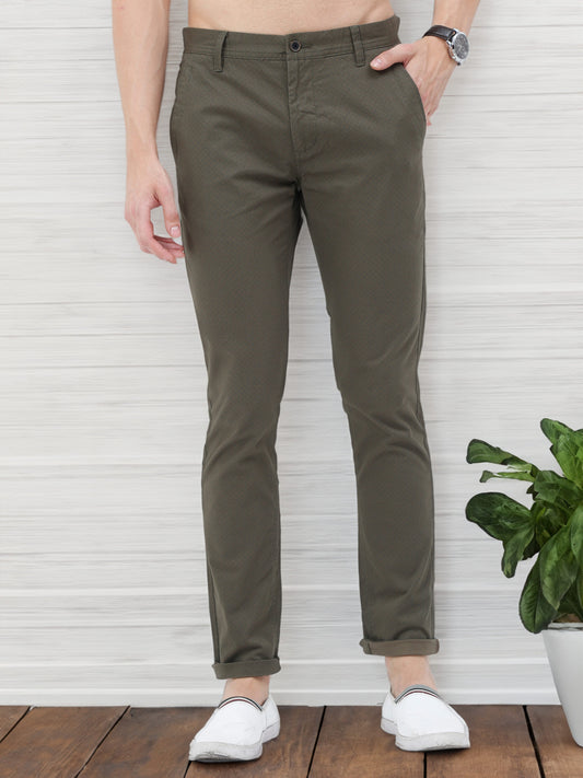 Premium Olive Print Trouser